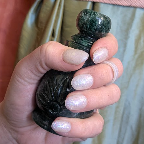 Opal-Inspired Nail Design